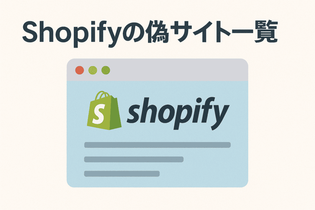 Shopifyの偽サイト一覧