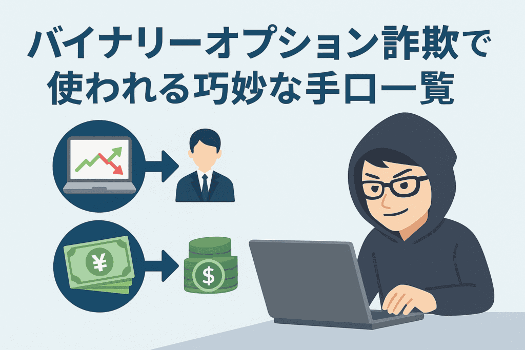 バイナリーオプション詐欺で使われる巧妙な手口一覧