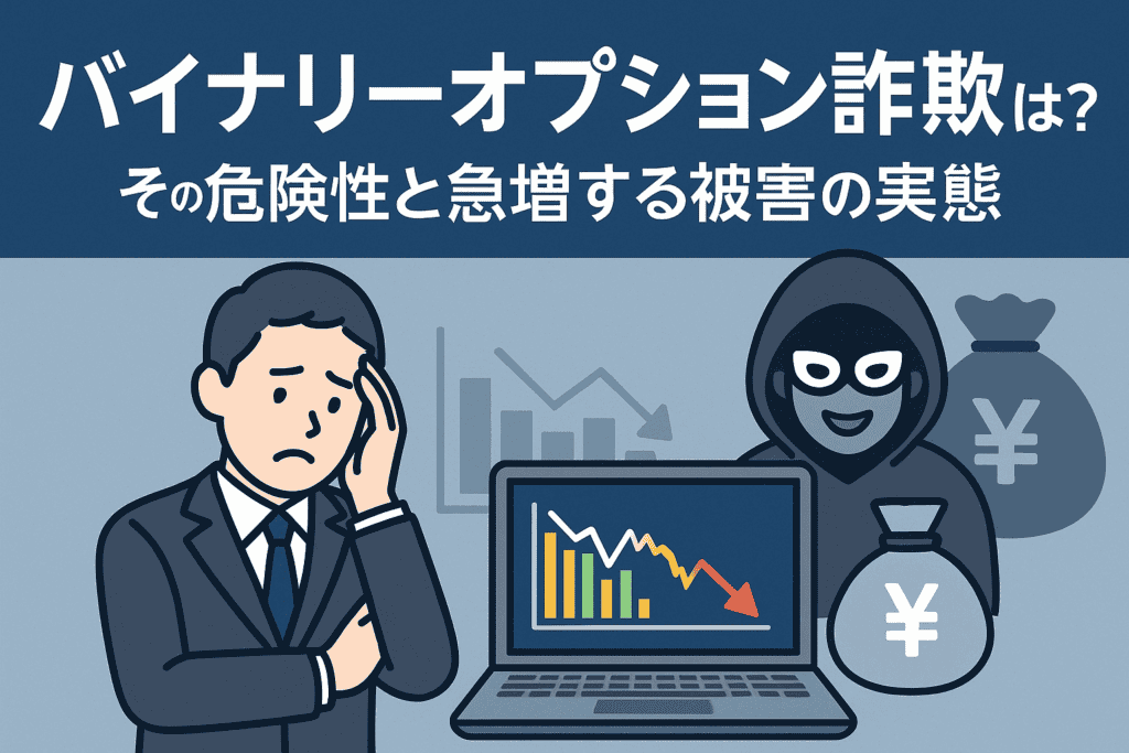 バイナリーオプション詐欺とは？その危険性と急増する被害の実態