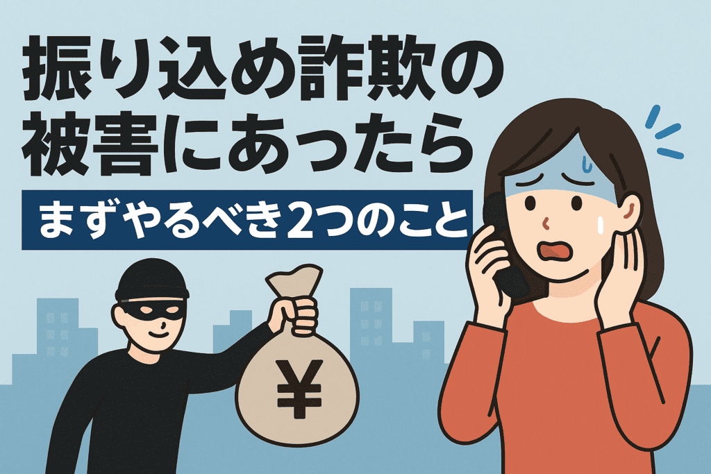 振り込め詐欺の被害にあったら、まずやるべき2つのこと