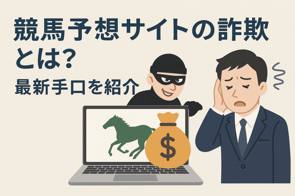 競馬予想サイトの詐欺とは？最新手口を紹介