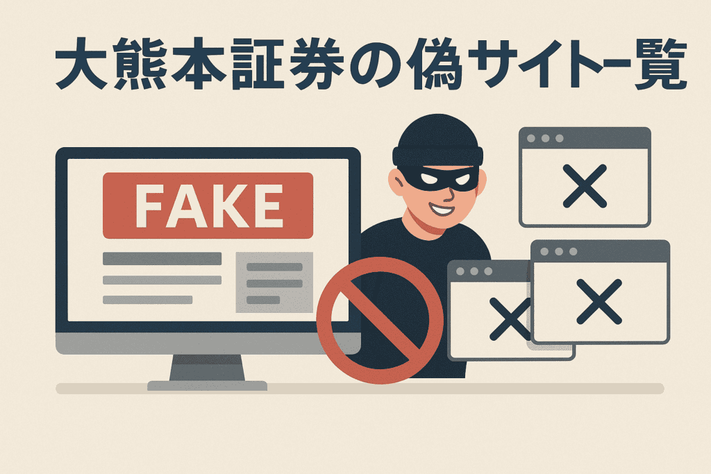 大熊本証券の偽サイト一覧