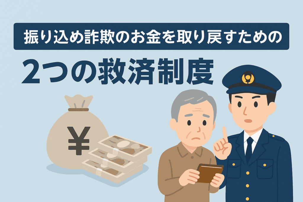 振り込め詐欺のお金を取り戻すための2つの救済制度