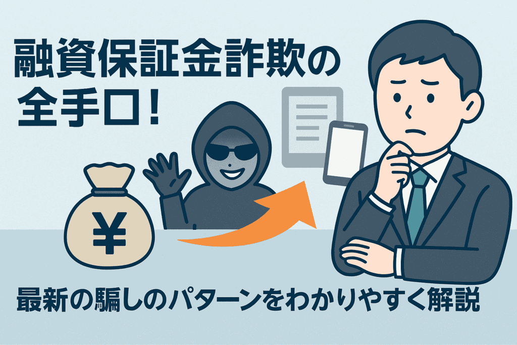 融資保証金詐欺の全手口！最新の騙しのパターンをわかりやすく解説