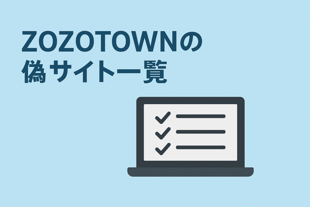ZOZOTOWNの偽サイト一覧