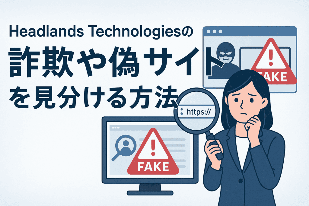 Headlands Technologiesの詐欺や偽サイトを見分ける方法