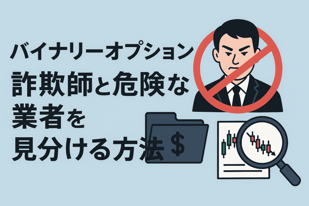 バイナリーオプションの詐欺師と危険な業者を見分ける方法
