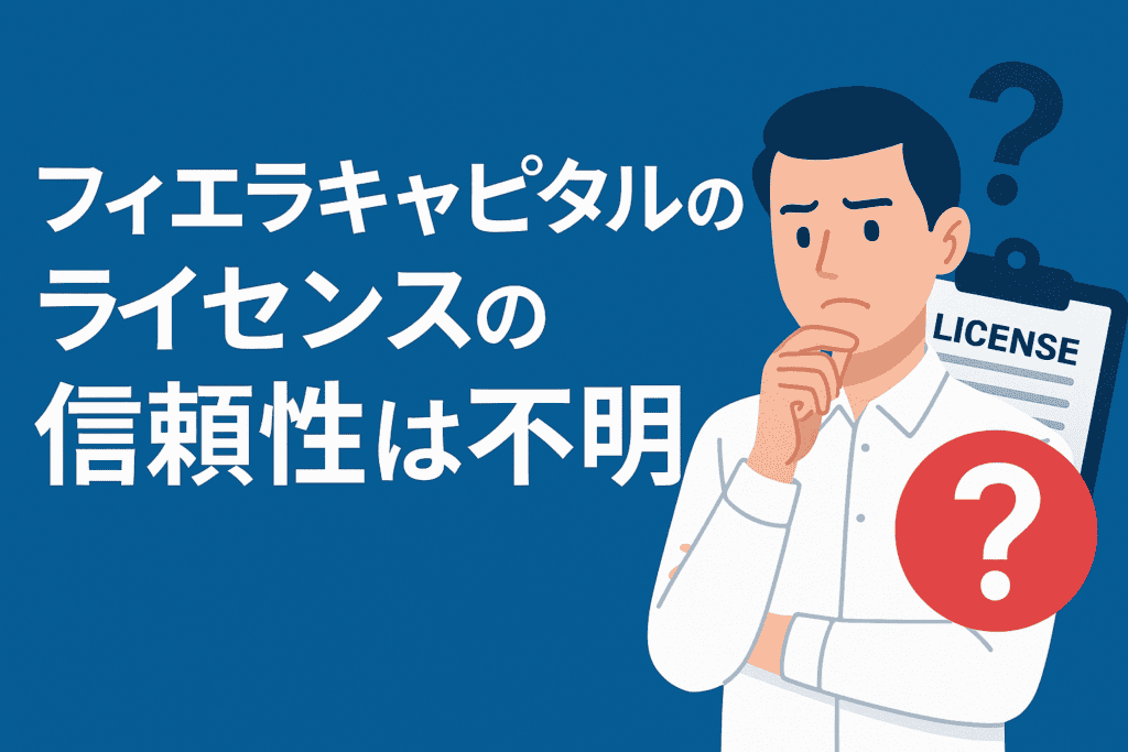 フィエラキャピタルのライセンスの信頼性は不明
