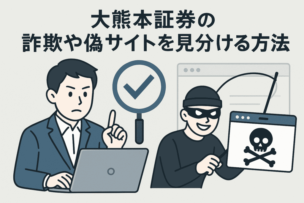 大熊本証券の詐欺や偽サイトを見分ける方法