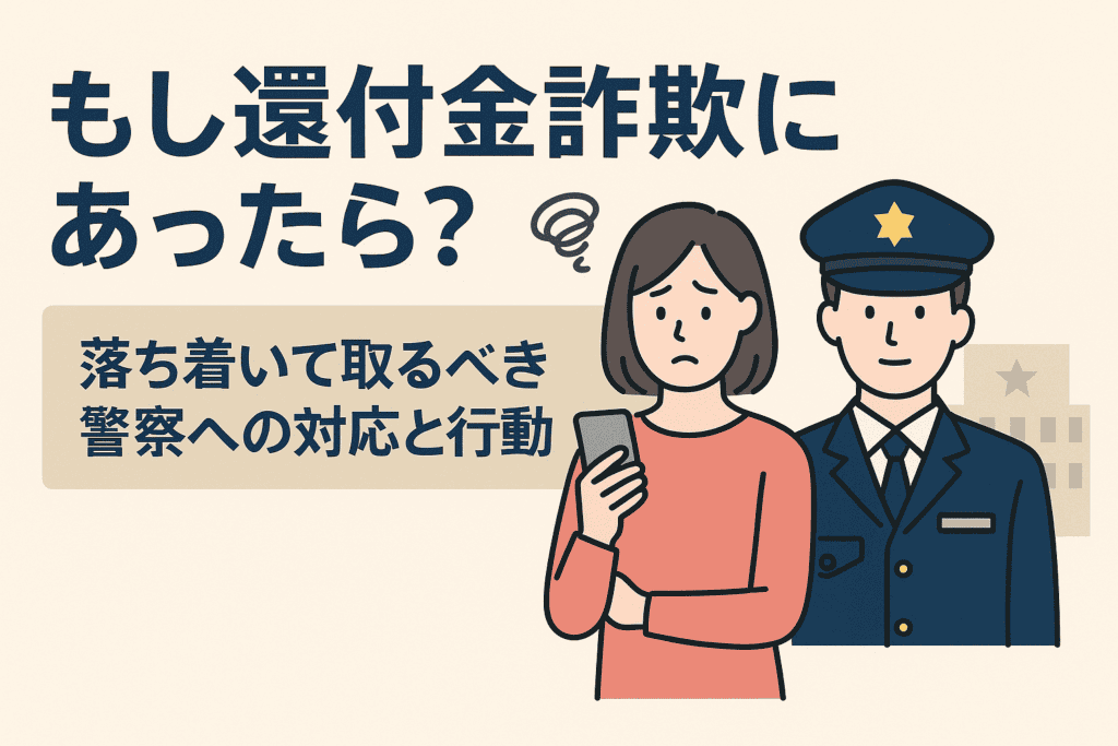 もし還付金詐欺にあったら？落ち着いて取るべき警察への対応と行動