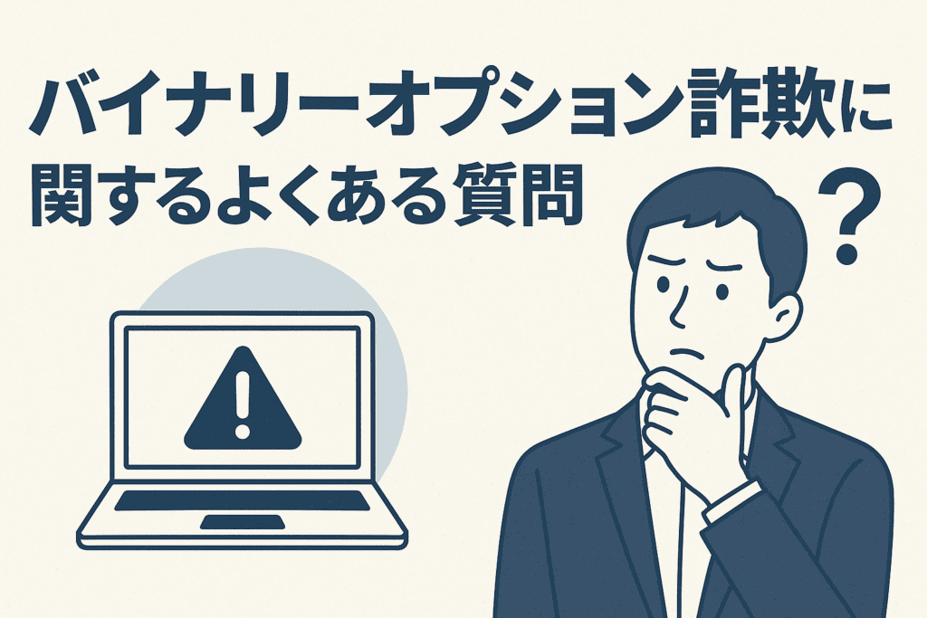 バイナリーオプション詐欺に関するよくある質問