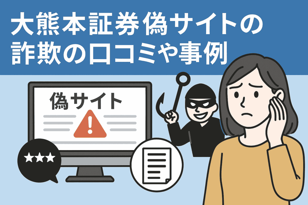 大熊本証券偽サイトの詐欺の口コミや事例