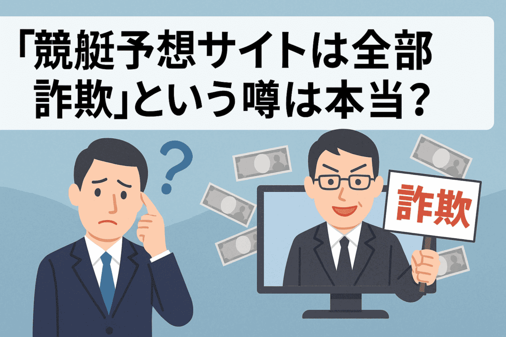 「競艇予想サイトは全部詐欺」という噂は本当？
