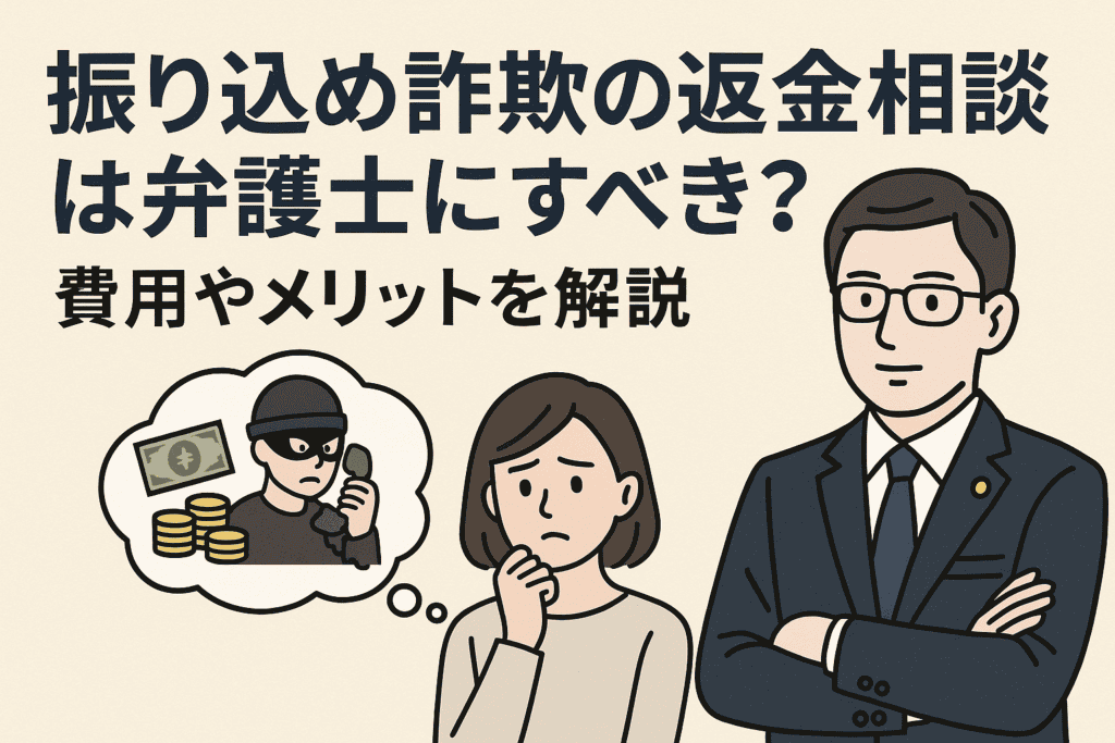 振り込め詐欺の返金相談は弁護士にすべき？費用やメリットを解説
