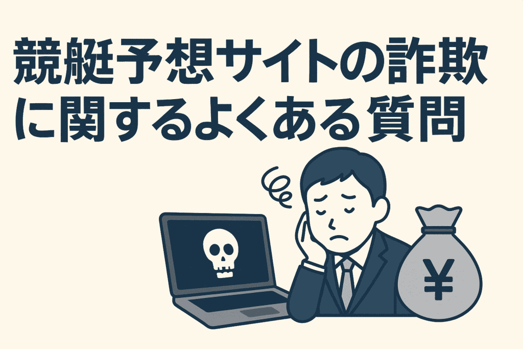 競艇予想サイトの詐欺に関するよくある質問