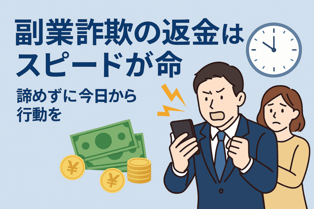 まとめ：副業詐欺の返金はスピードが命、諦めずに今日から行動を
