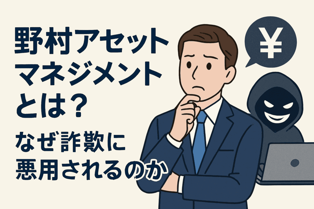 野村アセットマネジメントとは?なぜ詐欺に悪用されるのか