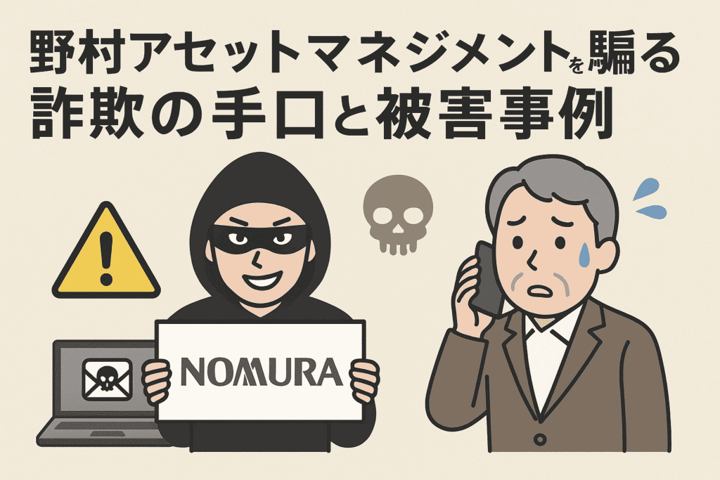 野村アセットマネジメントを騙る詐欺の手口と被害事例