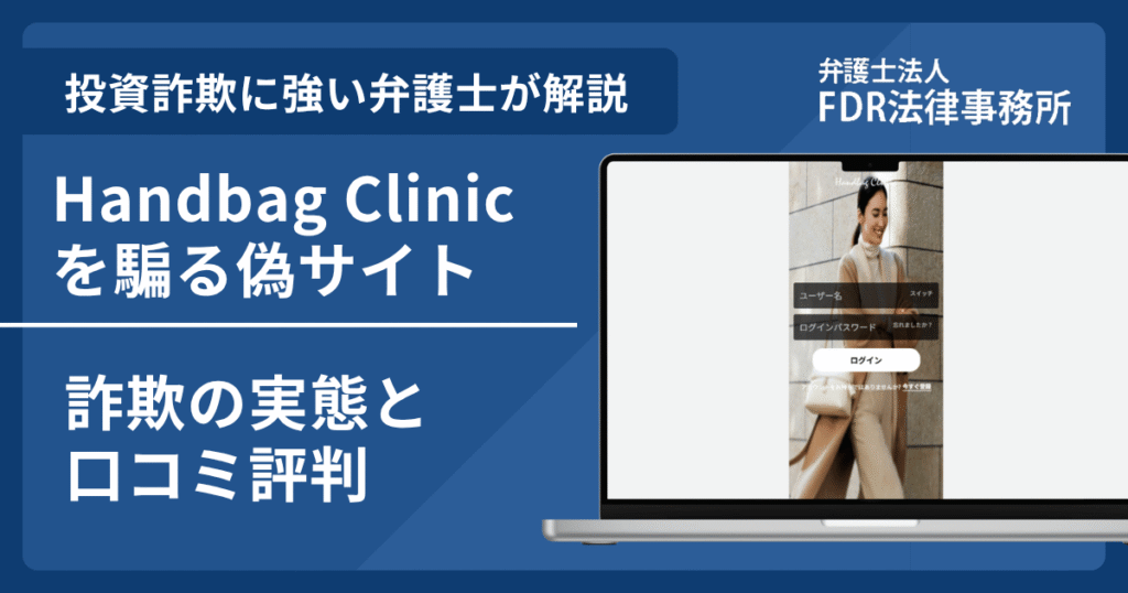 Handbag Clinicを騙る偽サイトの詐欺とは?返金請求方法や見分け方・出店勧誘の危険性を解説