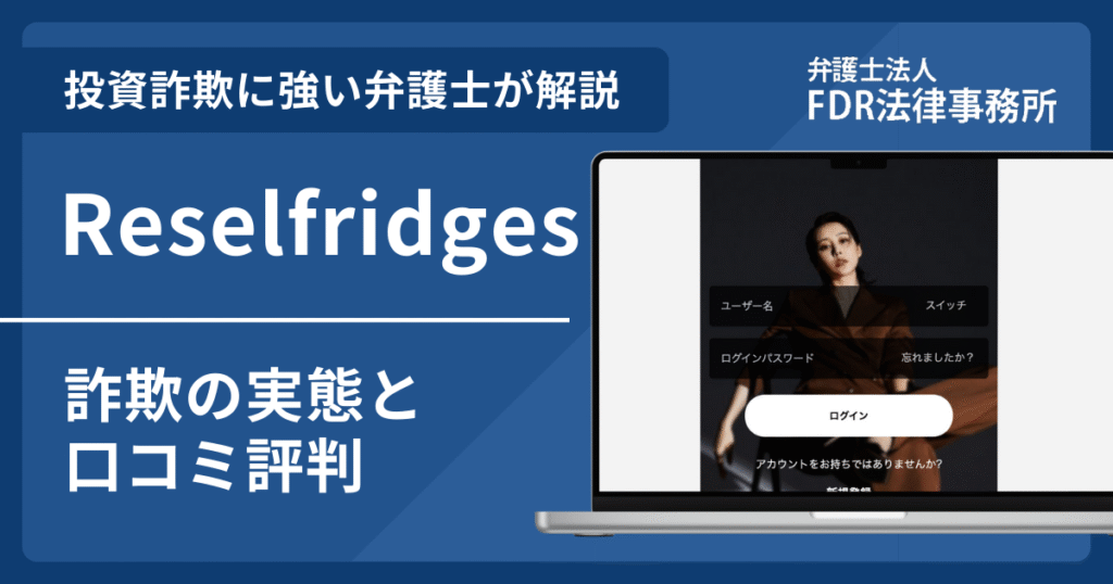 Reselfridgesは詐欺？詐欺の実態や口コミ評判を弁護士が解説！返金請求方法や相談先も紹介