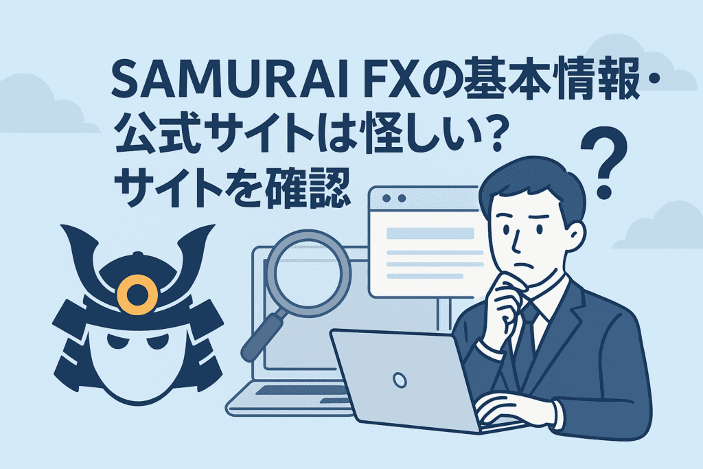 SAMURAI FXの基本情報・公式サイトは怪しい？サイトを確認