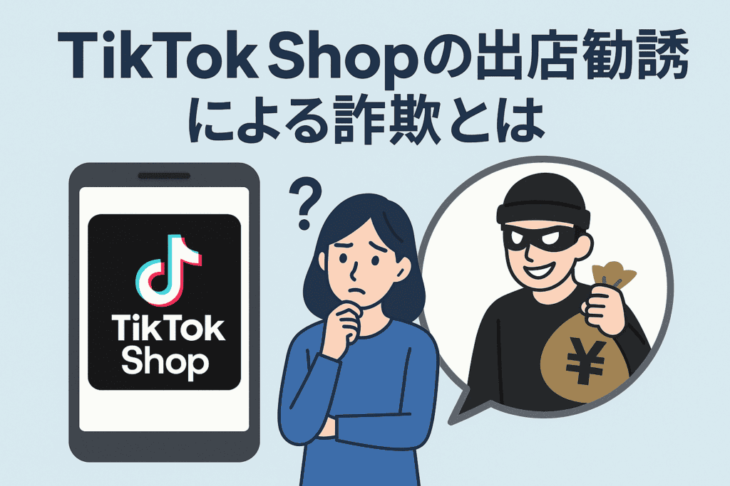 TikTok Shopの出店勧誘による詐欺とは