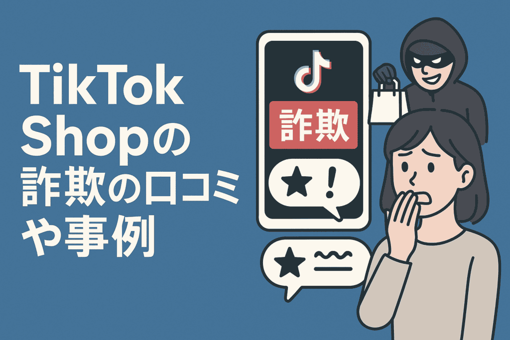TikTok Shopの詐欺の口コミや事例