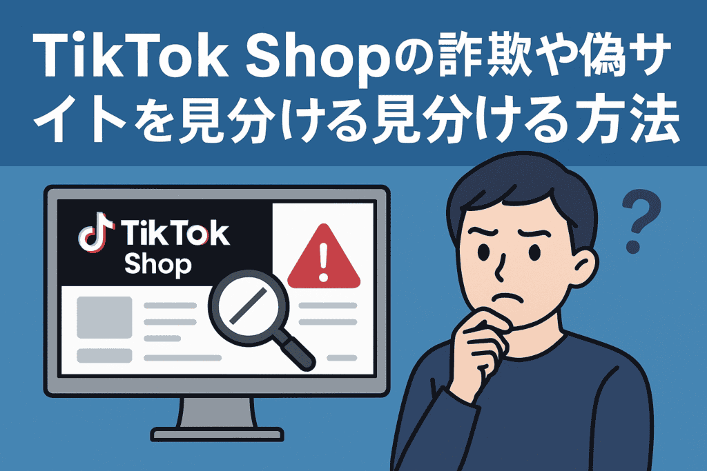 TikTok Shopの詐欺や偽サイトを見分ける方法