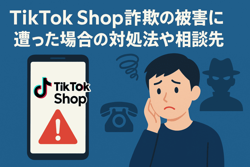 TikTok Shop詐欺の被害に遭った場合の対処法や相談先