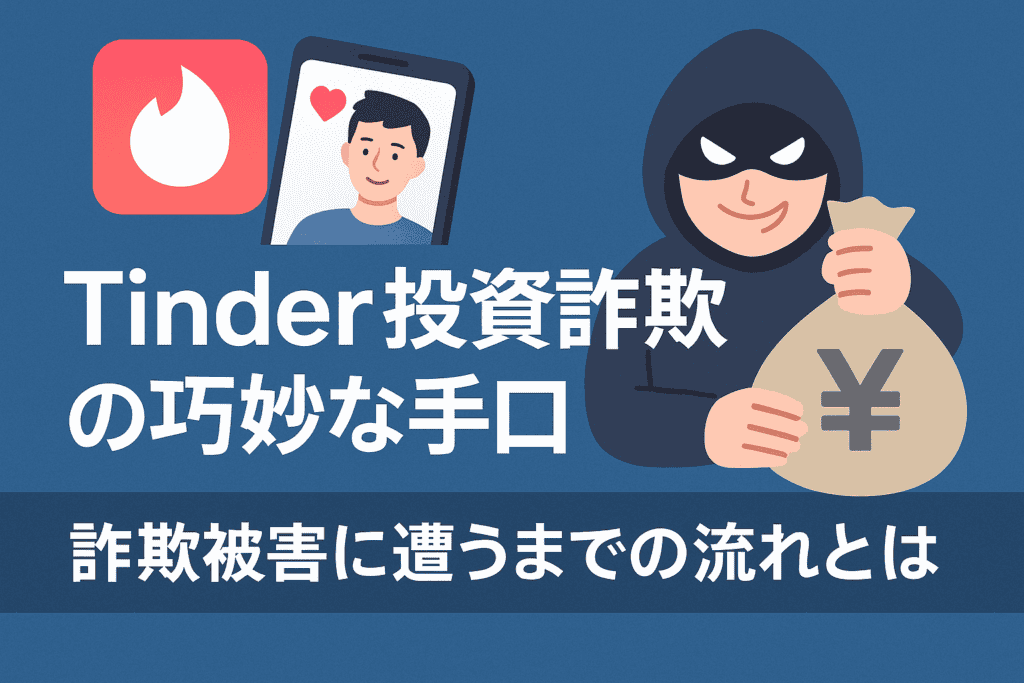 Tinder投資詐欺の巧妙な手口｜詐欺被害に遭うまでの流れとは
