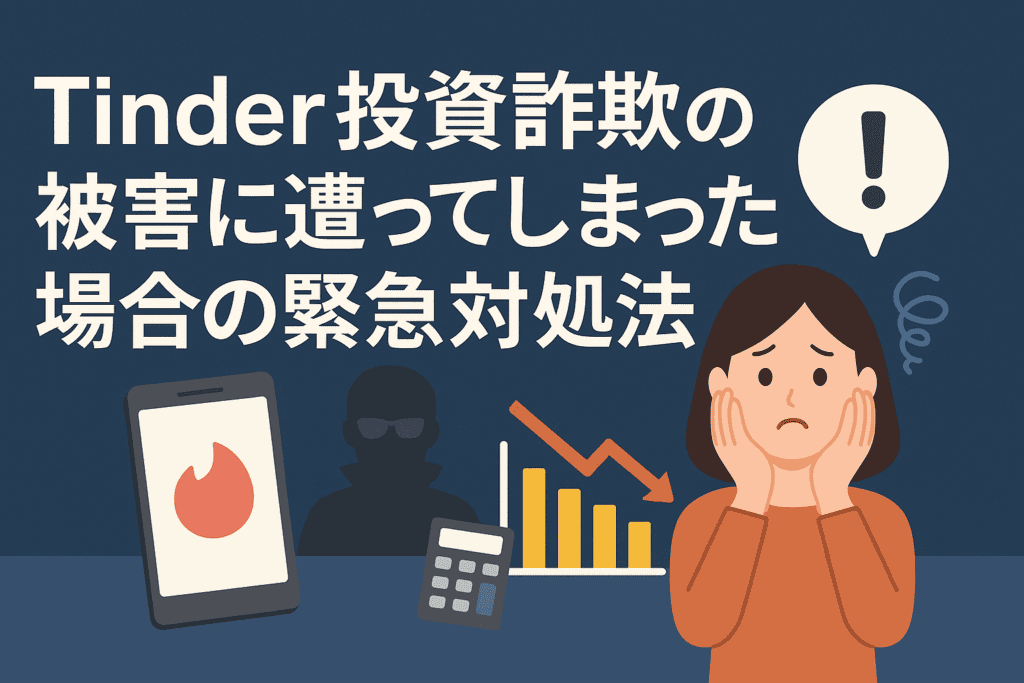 Tinder投資詐欺の被害に遭ってしまった場合の緊急対処法