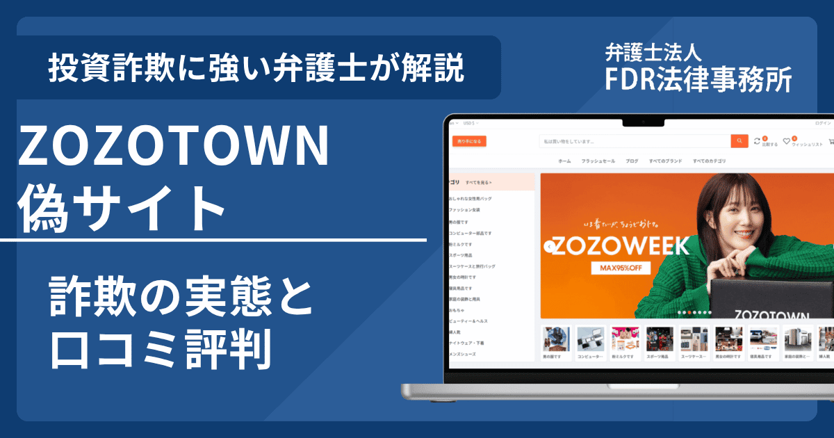 ZOZOTOWN偽サイトの詐欺とは？出店勧誘や偽サイトの危険性を解説