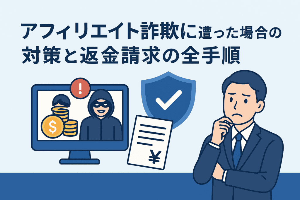 アフィリエイト詐欺に遭った場合の対策と返金請求の全手順