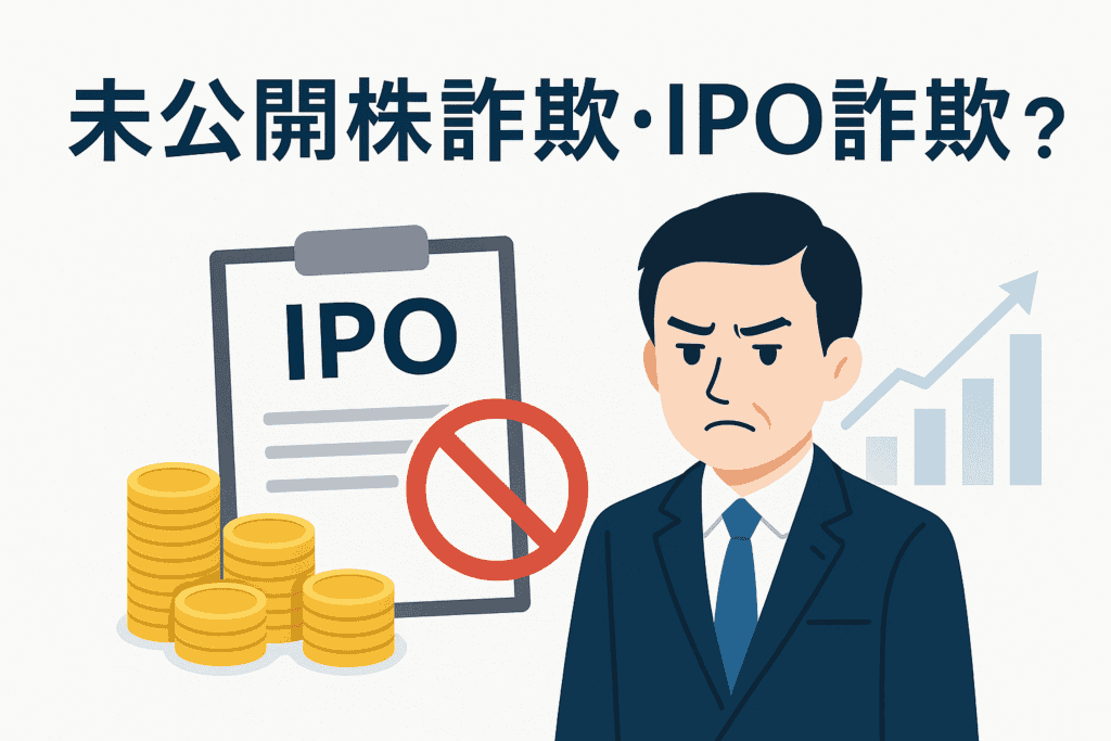 未公開株詐欺・IPO詐欺とは？