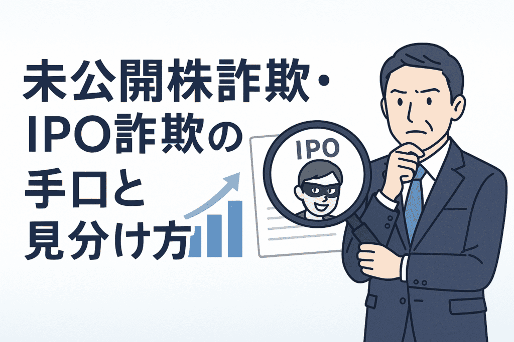 未公開株詐欺・IPO詐欺の手口と見分け方