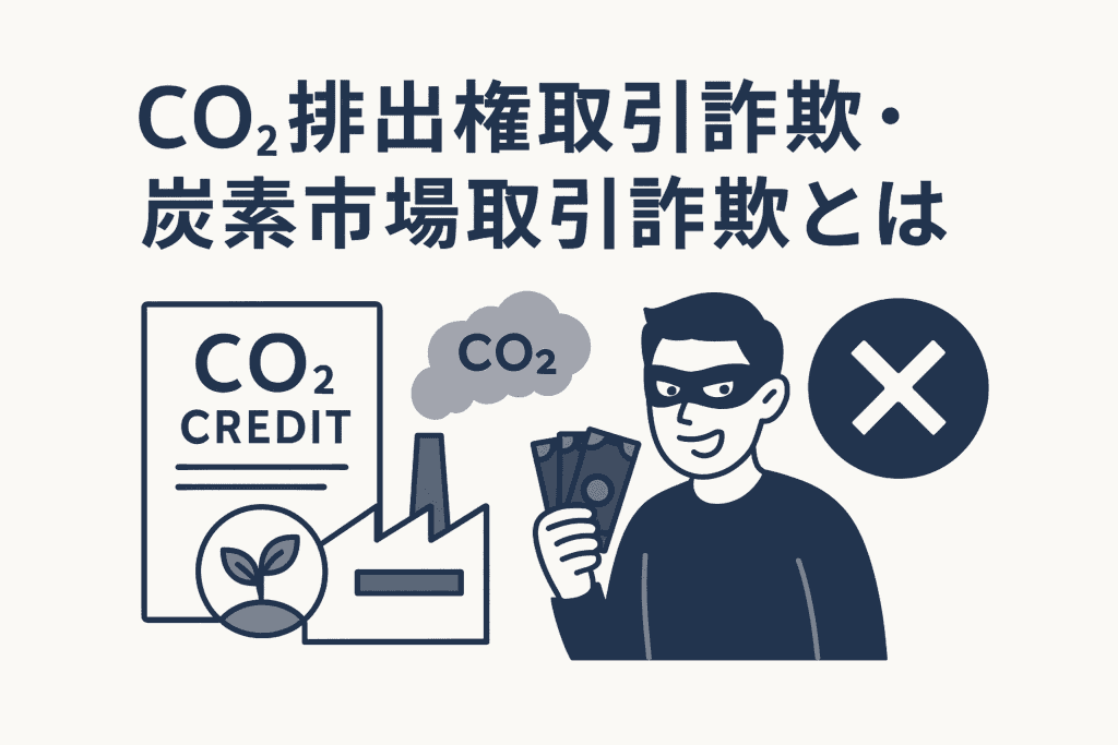 CO2排出権取引詐欺・炭素市場取引詐欺とは