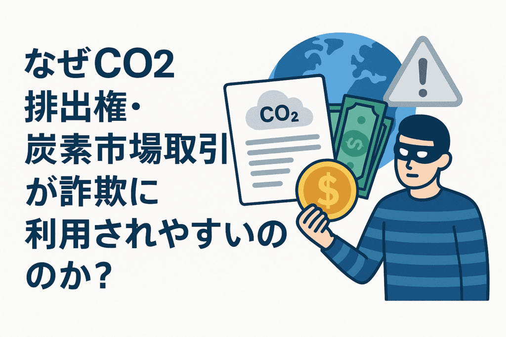なぜCO2排出権・炭素市場取引が詐欺に利用されやすいのか?