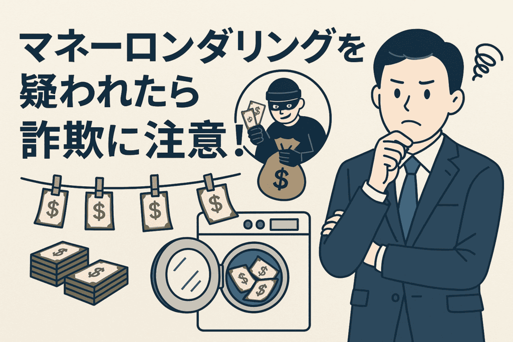 マネーロンダリングを疑われたら詐欺に注意!