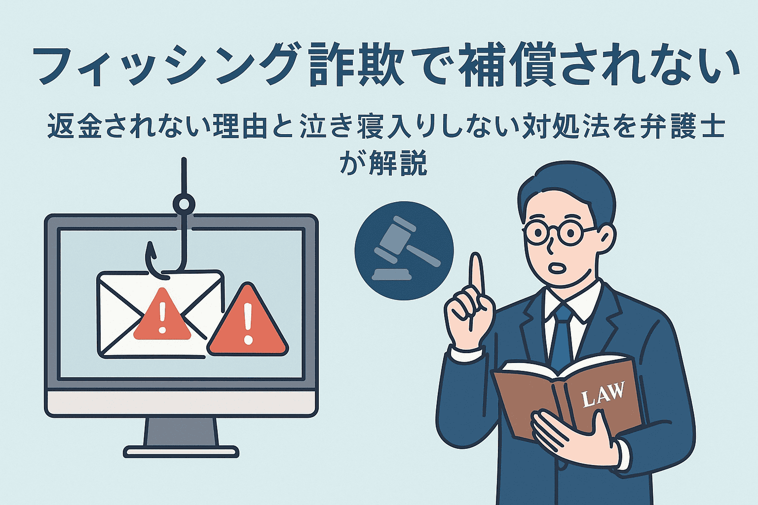 フィッシング詐欺で補償されない？返金されない理由と泣き寝入りしない対処法を弁護士が解説