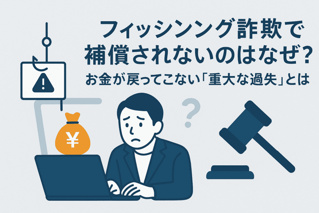 フィッシング詐欺で補償されないのはなぜ?お金が戻ってこない「重大な過失」とは