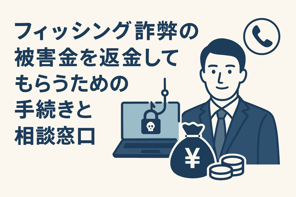 フィッシング詐欺の被害金を返金してもらうための手続きと相談窓口