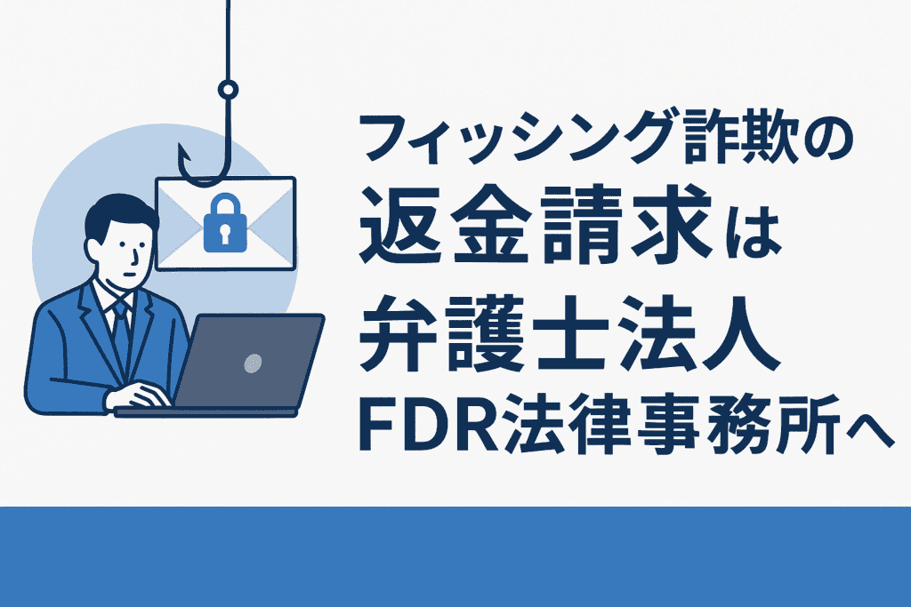 フィッシング詐欺の返金請求は弁護士法人FDR法律事務所へ