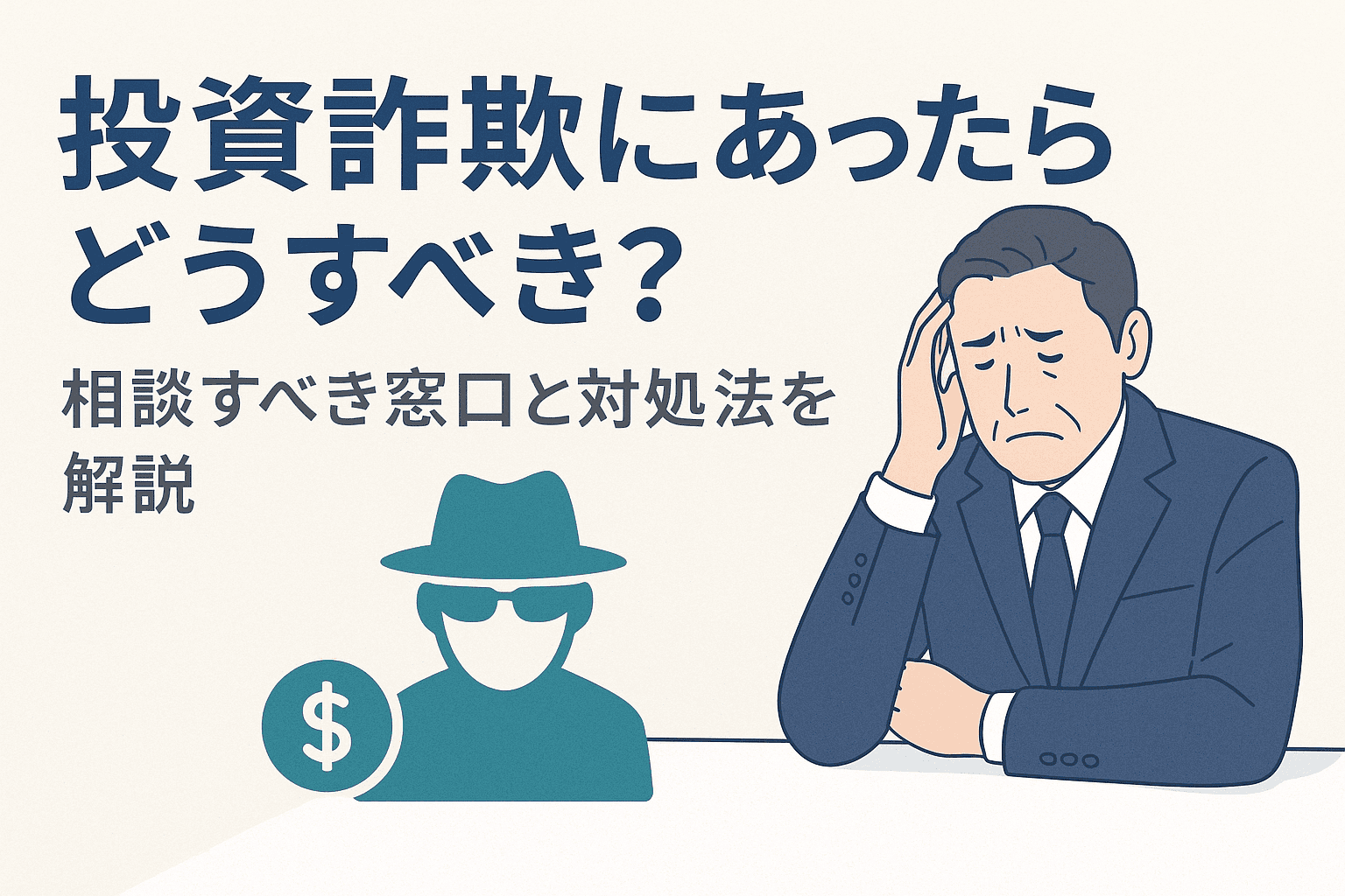 投資詐欺にあったらどうすべき？相談すべき窓口と対処法を解説