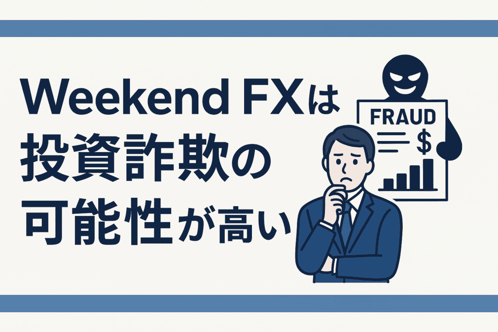 Weekend FXは投資詐欺の可能性が高い