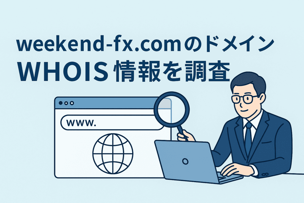 weekend-fx.comのドメインwhois情報を調査