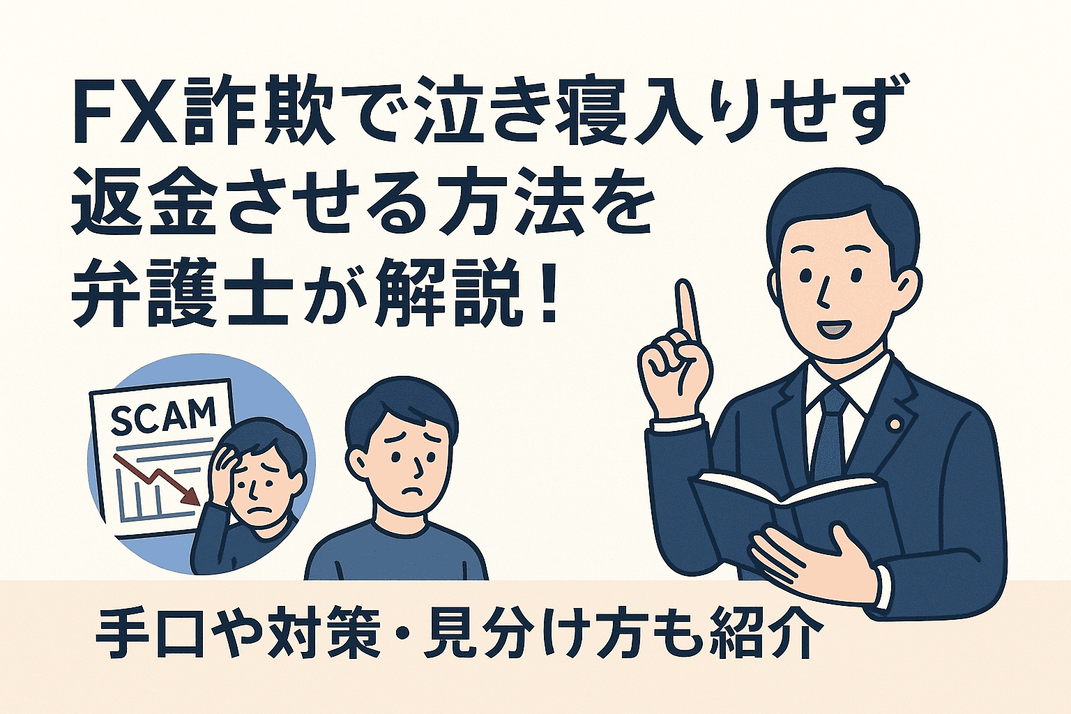 FX詐欺で泣き寝入りせず返金させる方法を弁護士が解説！手口や対策・見分け方も紹介