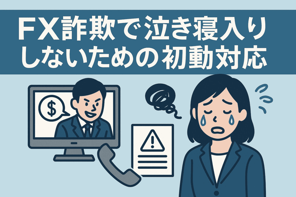FX詐欺で泣き寝入りしないための初動対応
