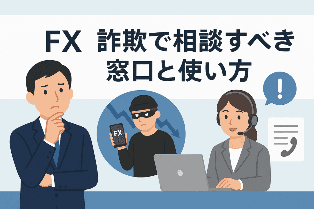 FX詐欺で相談すべき窓口と使い方