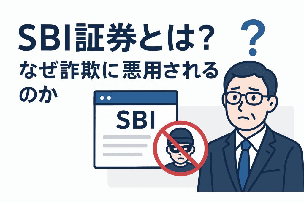 SBI証券とは?なぜ詐欺に悪用されるのか