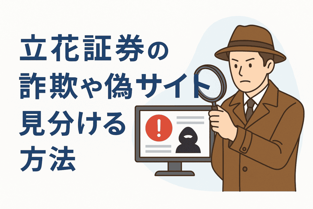 立花証券の詐欺や偽サイトを見分ける方法